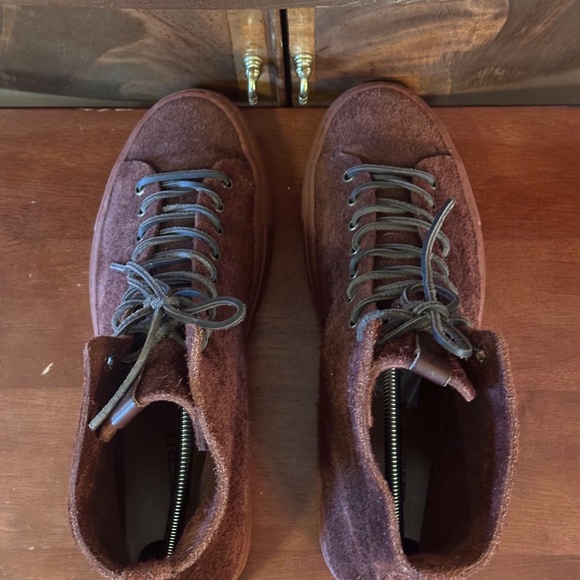 Buttero Tanino Suede Leather Sneakers - Picture 3 of 7